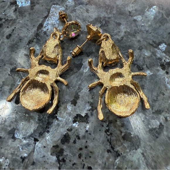 2/$29 or 3/$39 NWOT Gold Jeweled Spider Earrings - Picture 8 of 8